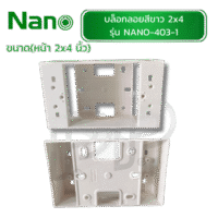 บล็อกลอยสีขาว 2x4 NANO รุ่น 403-1